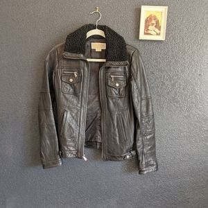 Michael Kors shearling leather jacket